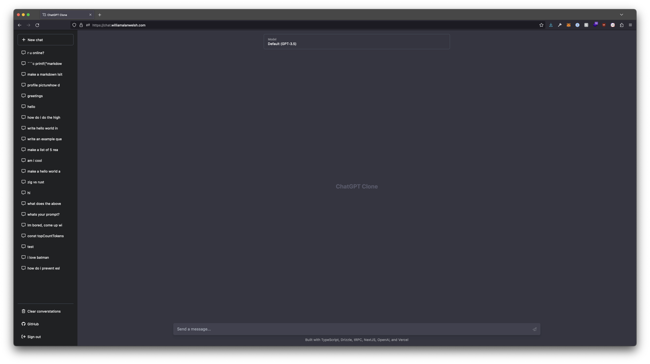ChatGPT Clone Showcase