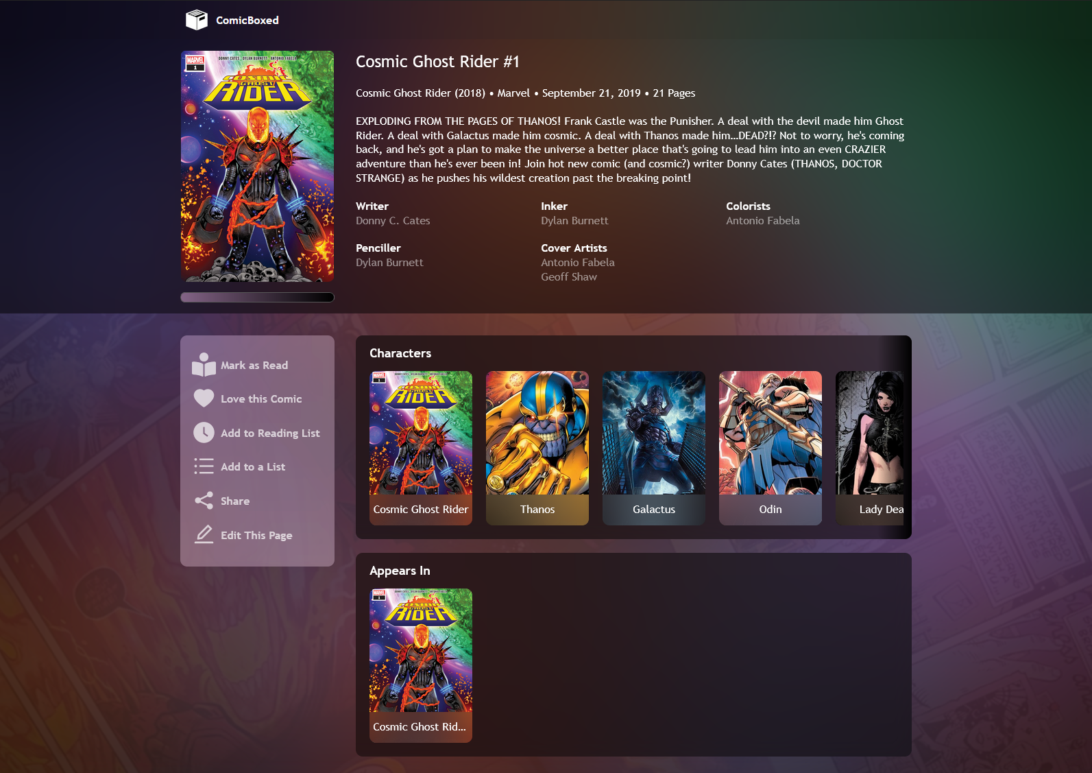 ComicBoxed Showcase